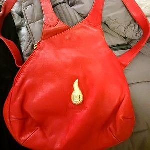 Vintage Pierre Cardin Red Backpack